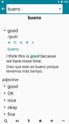 Spanish - English android App screenshot 6